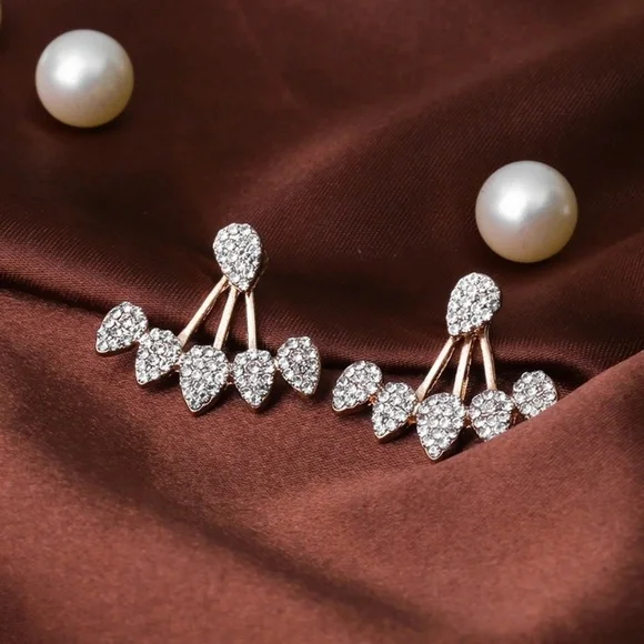 💎✨ Tear Drop Earring Jackets - Picture 3 of 3